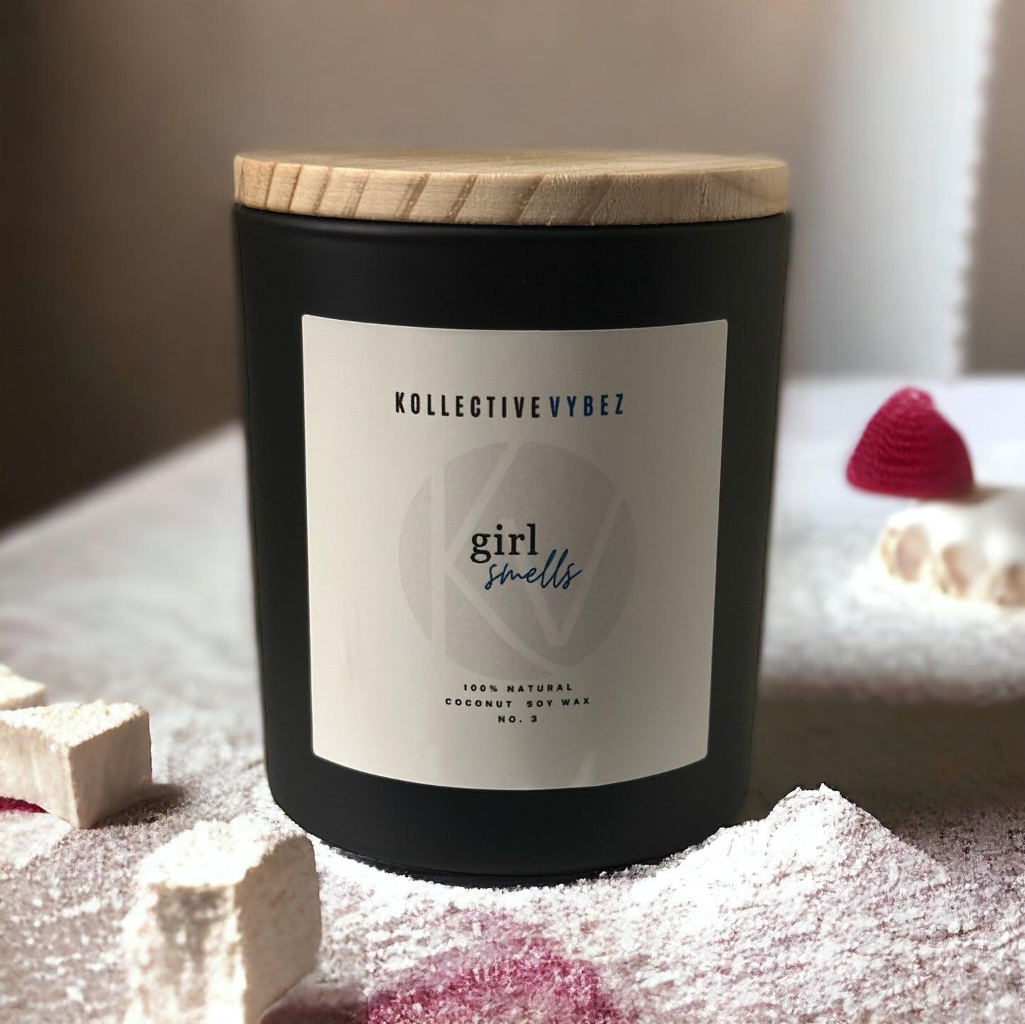 Girl Smells Coconut Soy Wax Candle
