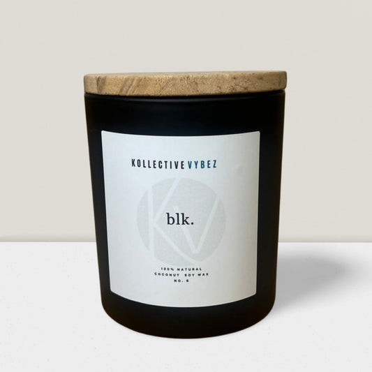 BLK. Coconut Soy wax Candle - Kollective VybezCandles