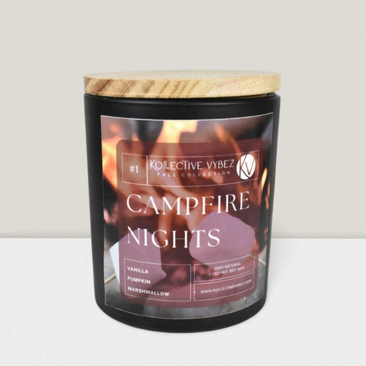 Campfire Nights Coconut Soy Wax Candle - Kollective VybezCandles